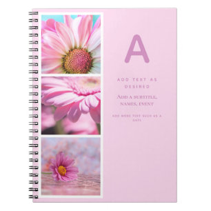 Design own Journal Gift With Photos Text Initial
