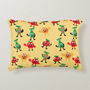 Design patterns with cute fruit character shapesab decorative cushion