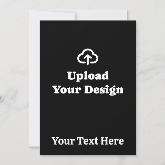 Design Plus Custom Message Invitation (Front)