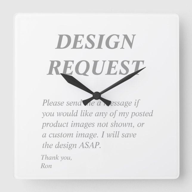 Design Request Clock (Front)