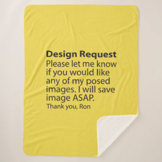 Design Request Sherpa Fleece Blankets