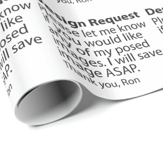 Design Request Wrapping Paper