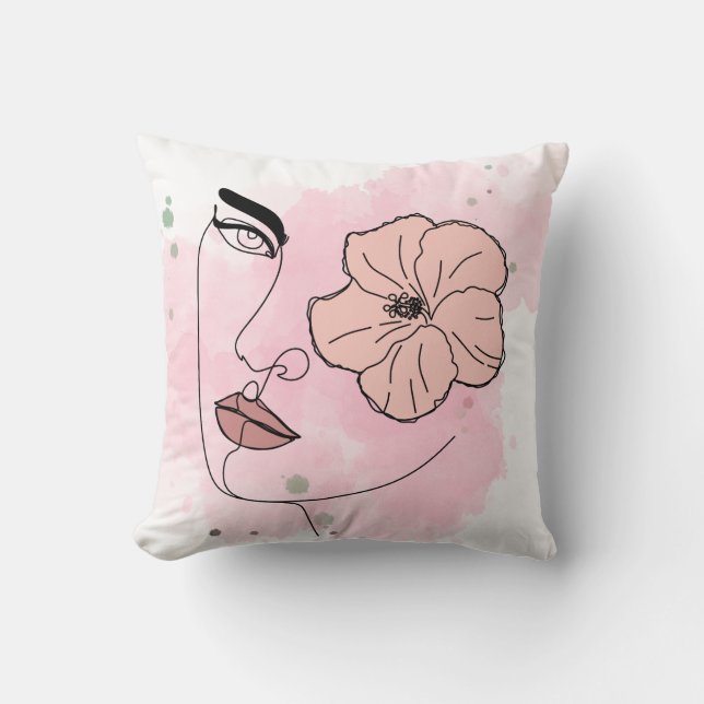 design soft throw pillow (Front)