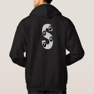 DESIGN SPORT Black Hooded Sweat Hoodie