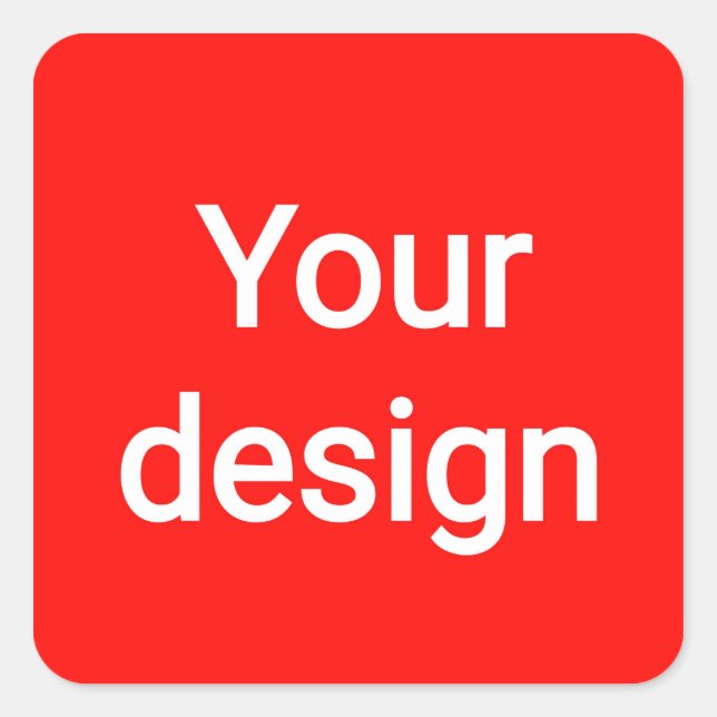 Design  square sticker (Front)
