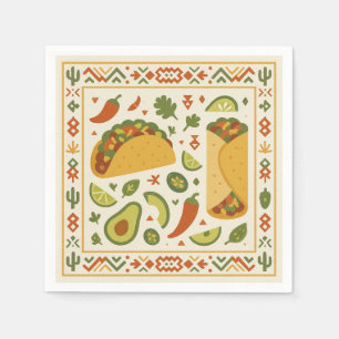 Design – Tex-Mex Tacos & Burritos (Texas) for USA Napkin