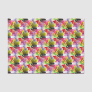 Design texture red, yellow watercolor tissue paper