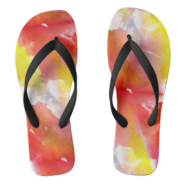 Design texture watercolor background jandals (Footbed)