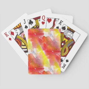 Design texture watercolor background playing cards