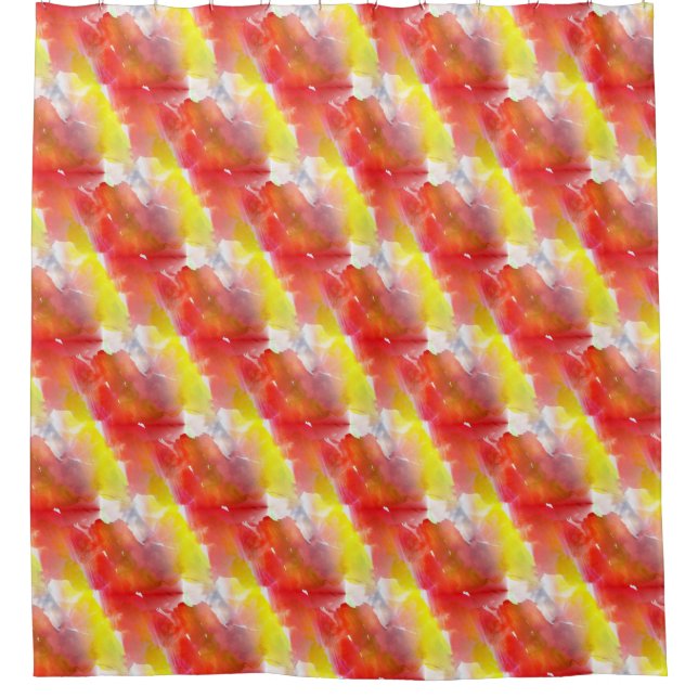 Design texture watercolor background shower curtain (Front)