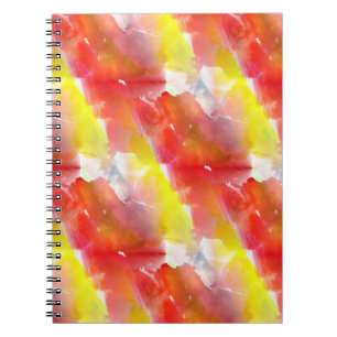 Design texture watercolor background spiral notebook