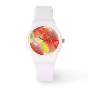 Design texture watercolor background watch