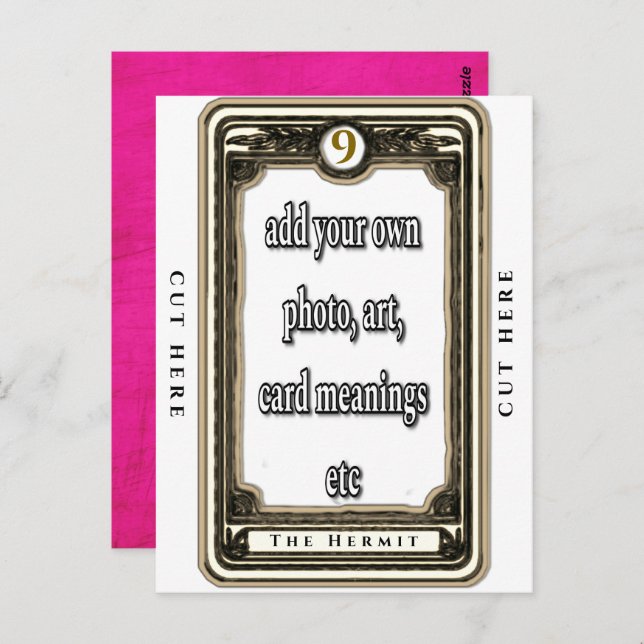 Design The Hermit Tarot Card (Front/Back)