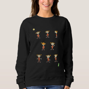 Design The Little Girl With Red Clothes So Cute Mo Sweatshirt