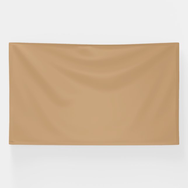 Design with a Brown Background and White Border Banner (Horizontal)