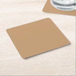 Design with a Brown Background and White Border Square Paper Coaster<br><div class="desc">6 Custom Square Paper Coasters for Every Event. Discover our durable and customisable 6-pack square paper coasters. Perfect for parties, weddings, or branding your business, these coasters prevent water rings while adding a personal touch. Effortless Elegance for Every Occasion : Transform your gatherings into stylish experiences with our Square Paper...</div>