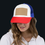 Design with a Brown Background and White Border Trucker Hat<br><div class="desc">Discover the perfect colour scheme for your web design! Learn how a brown background with a white border can create a minimalistic and elegant look for your website banners.</div>