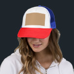 Design with a Brown Background and White Border Trucker Hat<br><div class="desc">Discover the perfect colour scheme for your web design! Learn how a brown background with a white border can create a minimalistic and elegant look for your website banners.</div>
