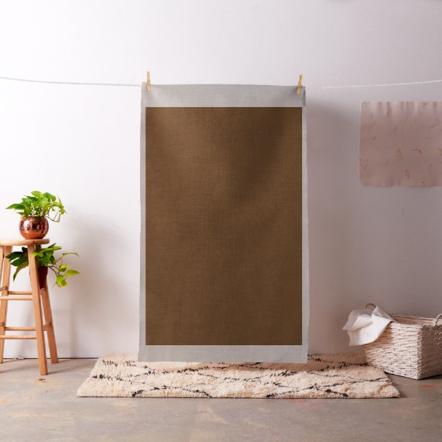 Design with a Brown Background and White  Fabric (In Situ)