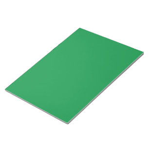 Design with a Green Background and White Border Notepad