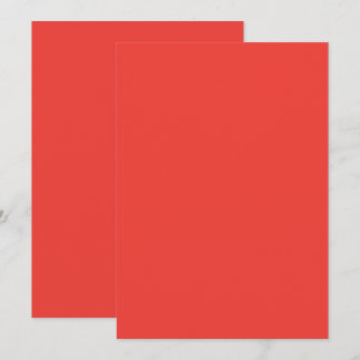 Design with a Red Background and White Border Thank You Card