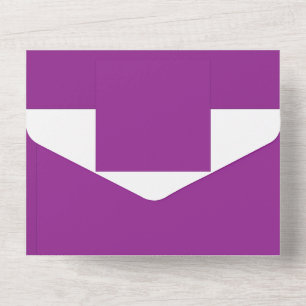 Design with a Stunning Purple Background and White All In One Invitation