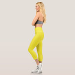 Design with a Yellow Background and Black Border Capri Leggings<br><div class="desc">Transform your website with a vibrant yellow background and sleek black border. Elevate your graphic design with a high contrast colour scheme,  minimalistic & modern elements for a professional & visually appealing look!"</div>