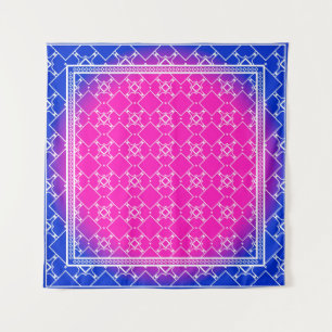 Design with abstract hand drawn geometric pattern  tapestry