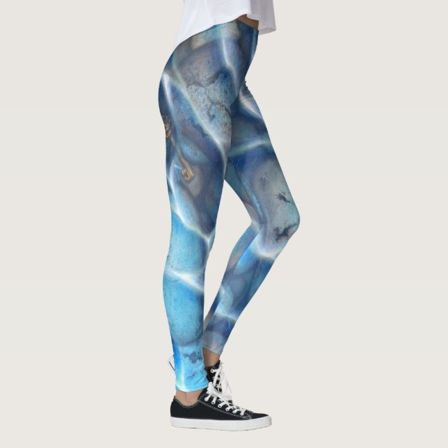 Design with blue transparent water leggings (Right)