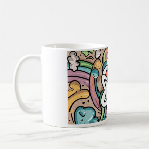design with children's drawings coffee mug