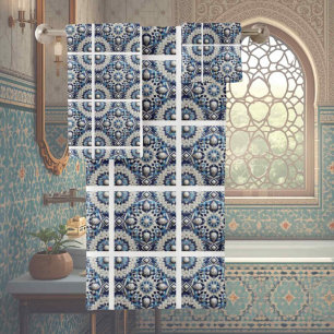 Design with Traditional Elegance   Morrocan Tiles Bath Towel Set