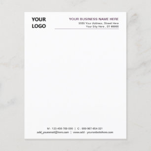 Design Your Branded Business Letterhead Example