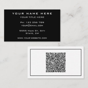 Design Your Business Cards Example with QR Code