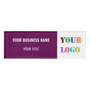 Design Your Business Logo Info Name Tag Example