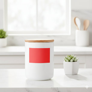 Design Your Dream - 3x2 Solid Red Food Label