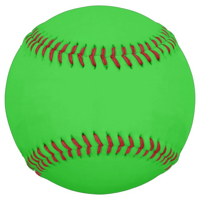 Design Your Dream - Creative Expression Lime Green Softball (Front)