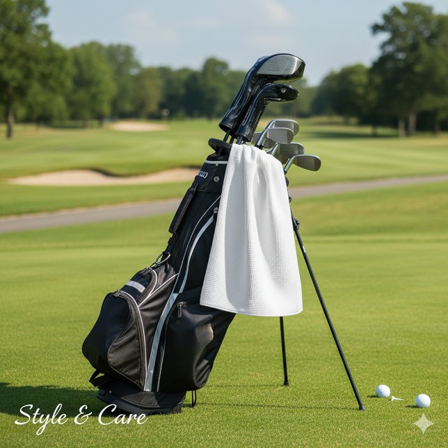 Design Your Dream White Golf Towel (Design Your Dream White Golf Towel)