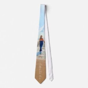 Design Your Family Photo Neck Tie Gift Custom Text
