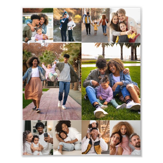 Design Your Own 10 Photo Collage (Front)