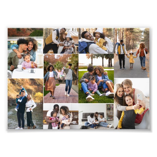 Design Your Own 10 Photo Collage (Front)