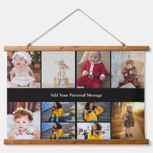 Design Your Own 10 Photo Collage Hanging Tapestry