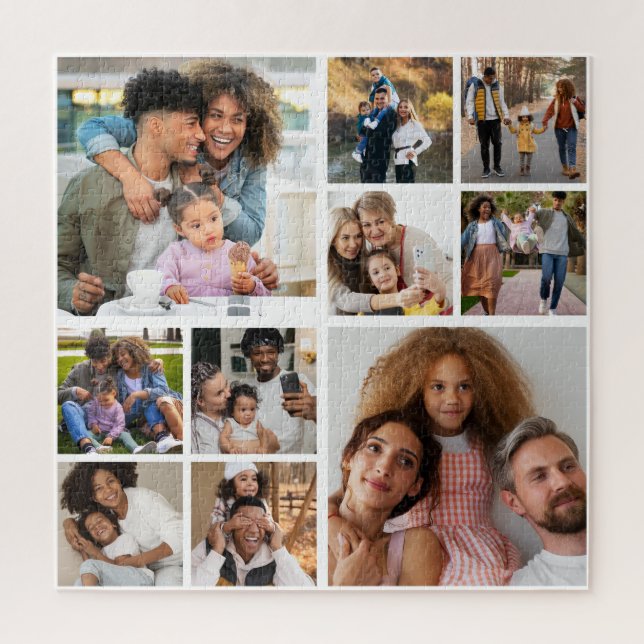 Design Your Own 10 Photo Collage Jigsaw Puzzle (Vertical)
