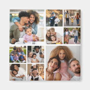 Design Your Own 10 Photo Collage Magnet