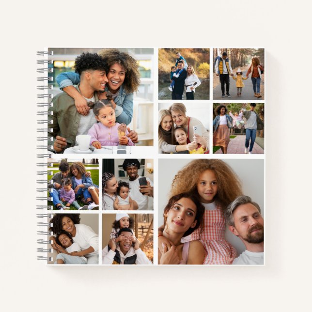 Design Your Own 10 Photo Collage Notebook (Front)
