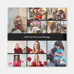 Design Your Own 10 Photo Collage Poster Magnet