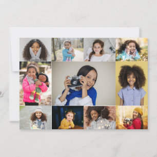 Design Your Own 11 Photo Collage Announcement