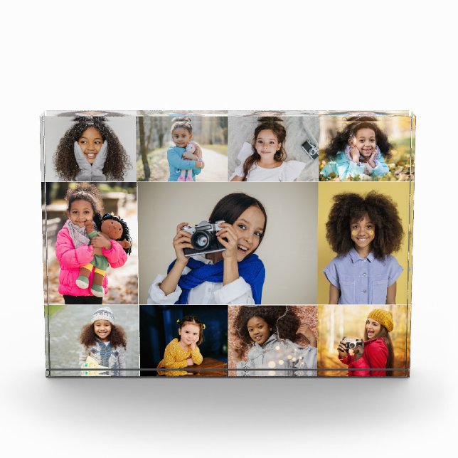 Design Your Own 11 Photo Collage Block (Front)