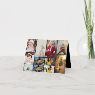 Design Your Own 11 Photo Collage Holiday Card