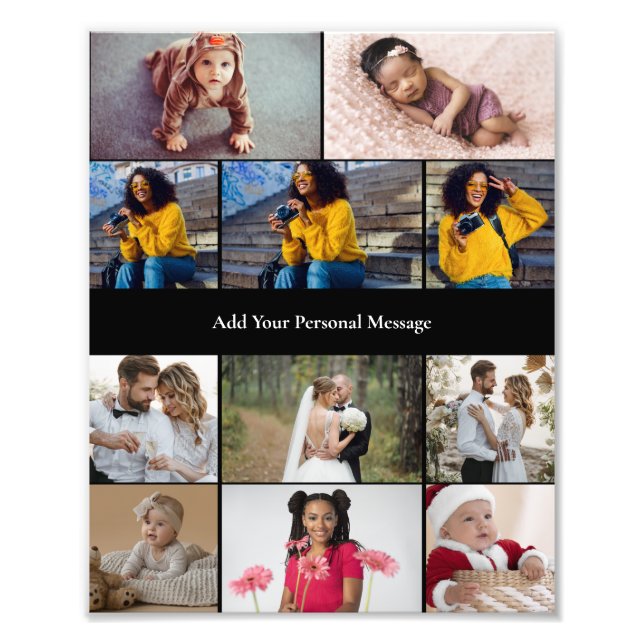 Design Your Own 11 Photo Collage Print (Front)