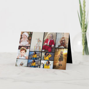 Design Your Own 11 Photo Collage Thank You Card